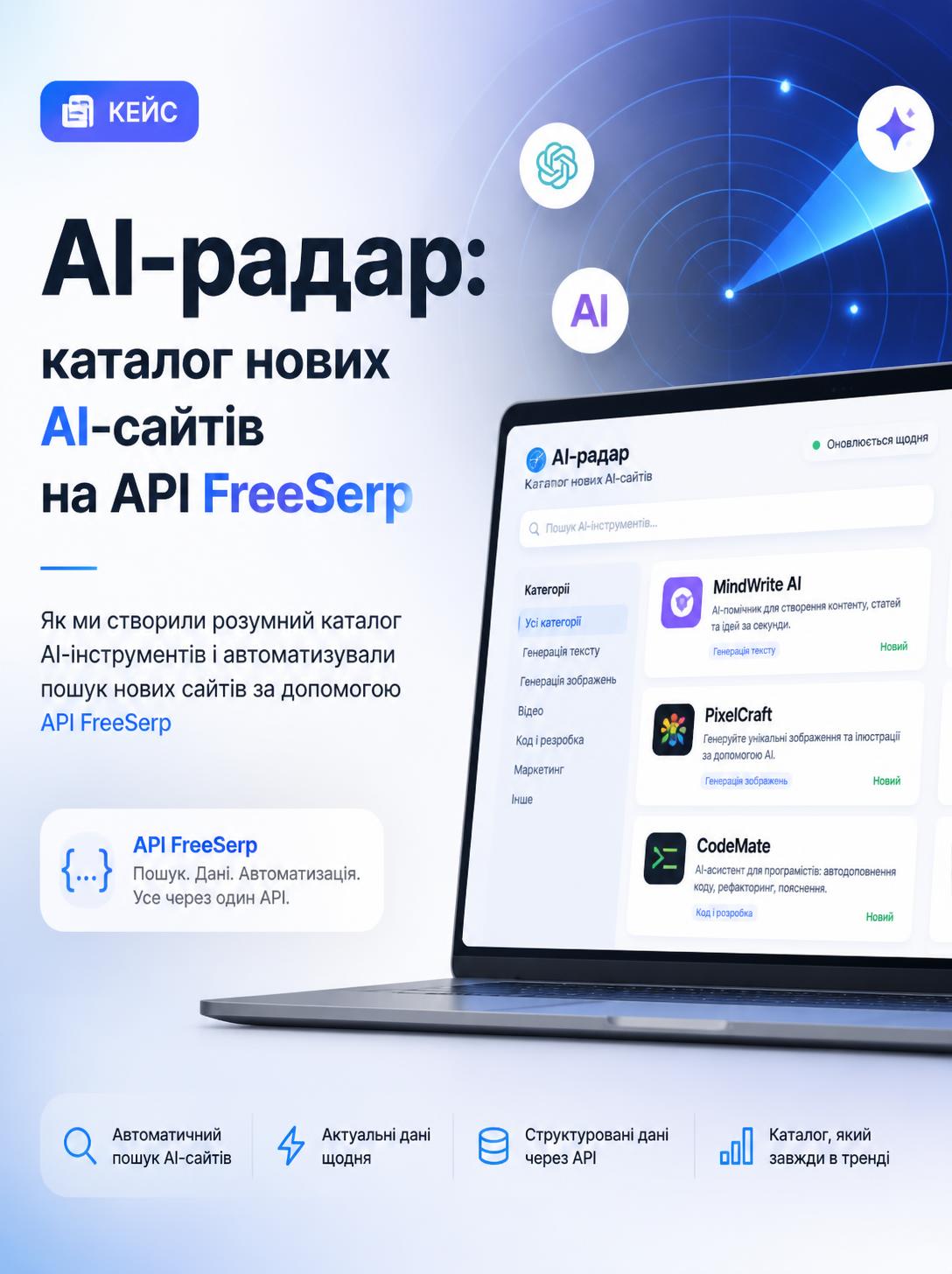 AI-радар — каталог нових AI-сайтів — фото 1