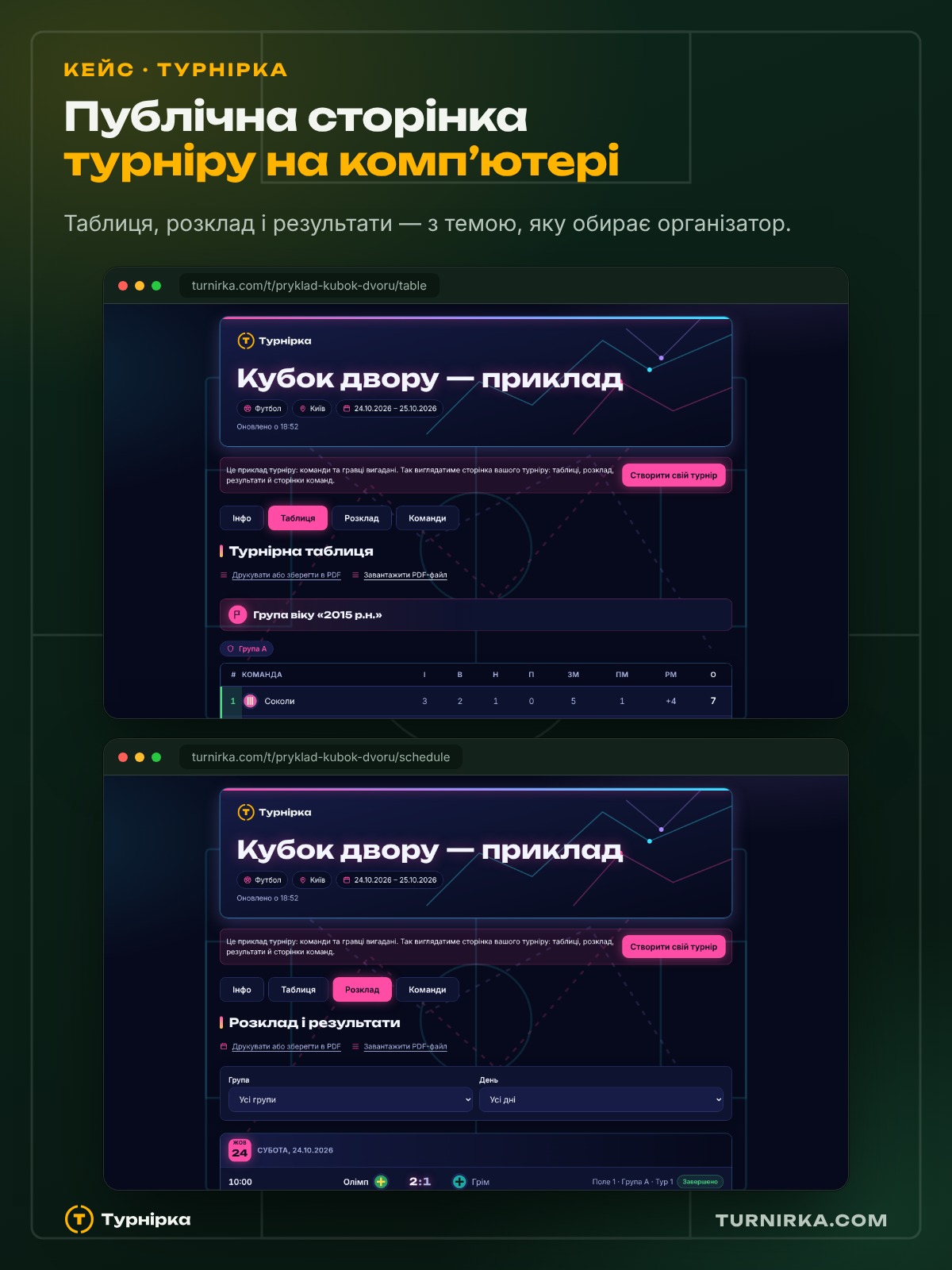Турнірка — веб-сервіс турнірів і ліг — фото 3